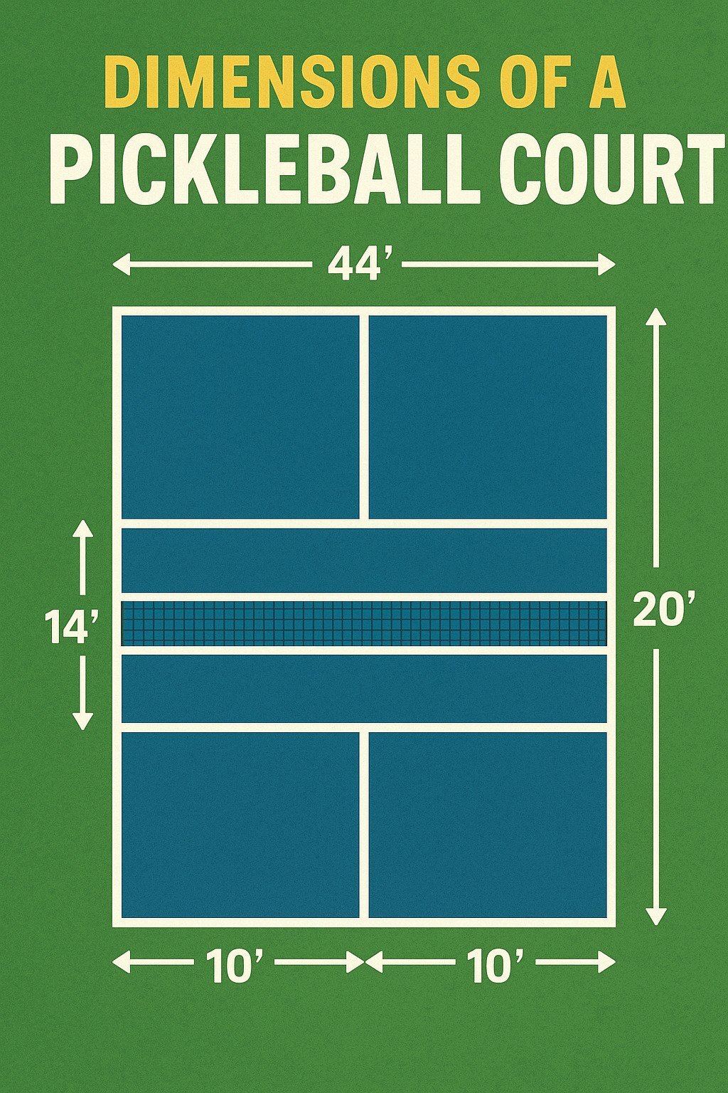 What Size Is A Pickle Ball Court: Dimensions And Layout